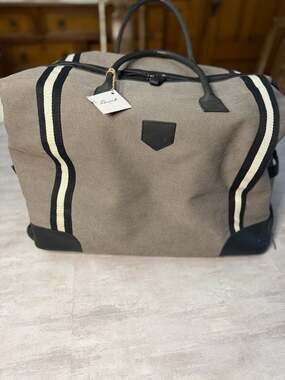 Brouk & Co. Capri 2-in-1 Canvas and Leather Garment Duffel Bag